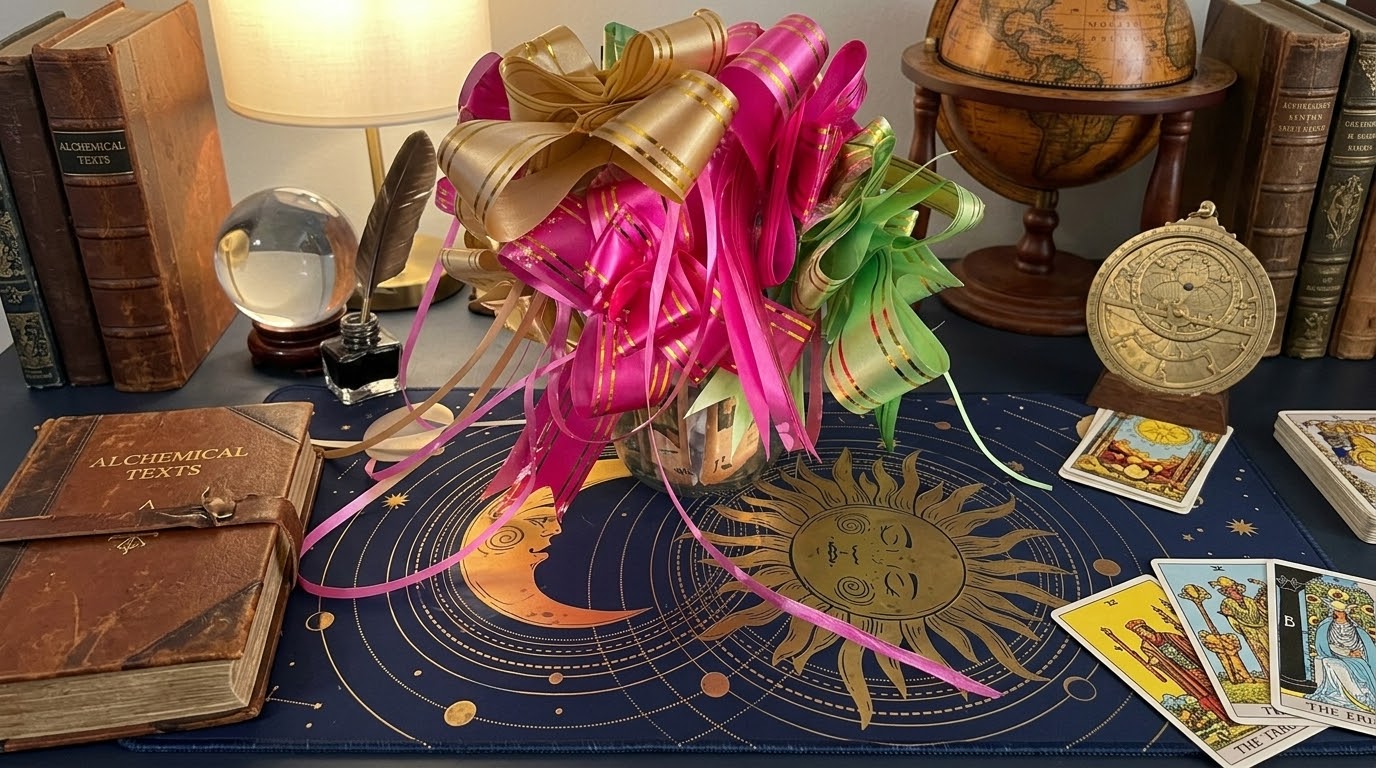 Three-Card Tarot Bow Jar — flowers for delivery in Dalton, GA
