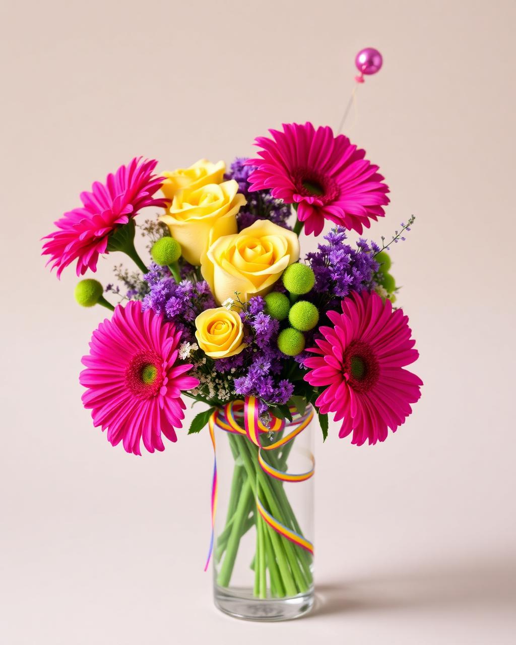 Birthday Confetti — hand-arranged bold flowers for delivery in Dalton, GA
