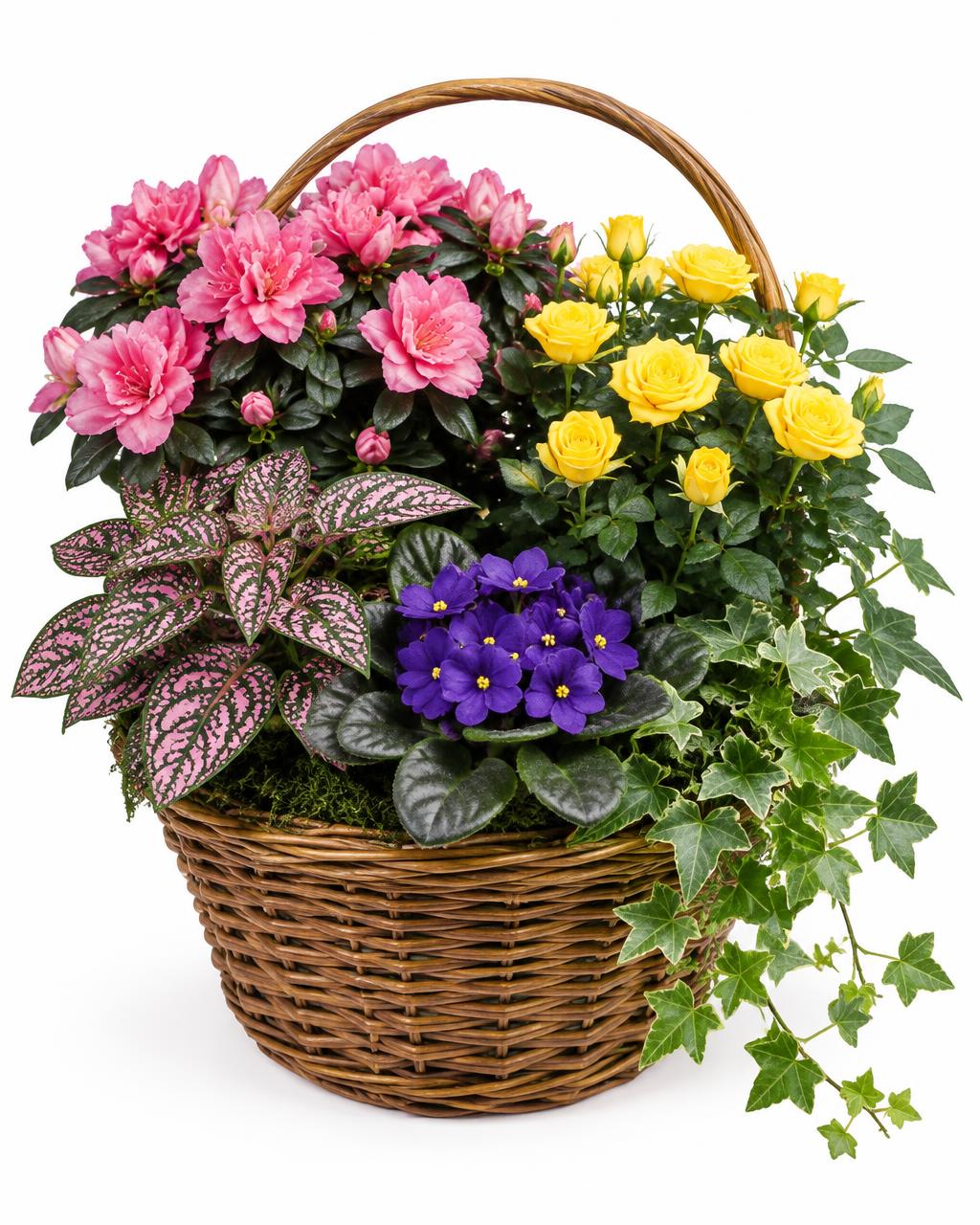 Blooming Garden Basket — hand-arranged florist flowers for delivery in Dalton, GA