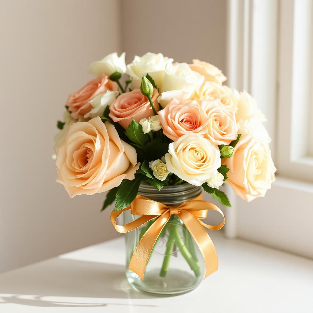 Buttercream Dream — hand-arranged soft flowers for delivery in Dalton, GA