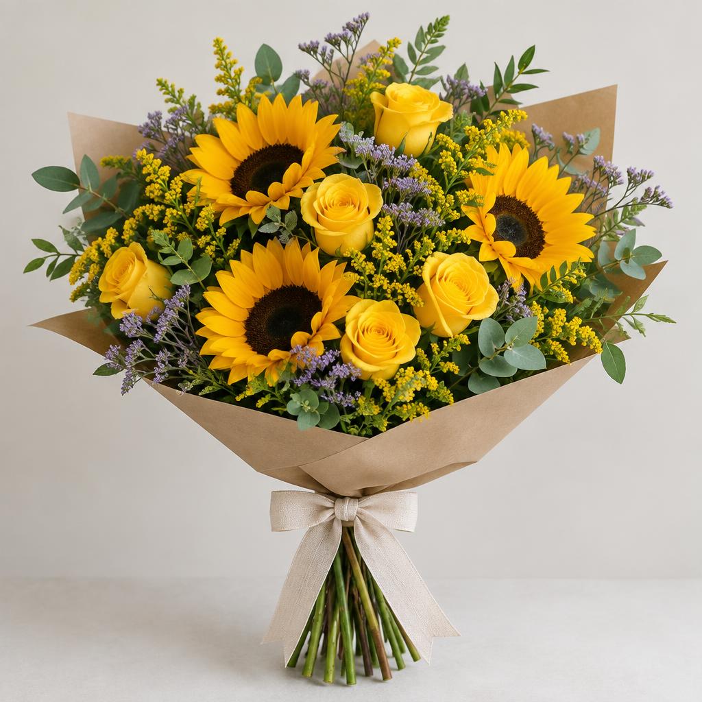 Golden Rays Designer's Choice — hand-arranged bold flowers for delivery in Dalton, GA