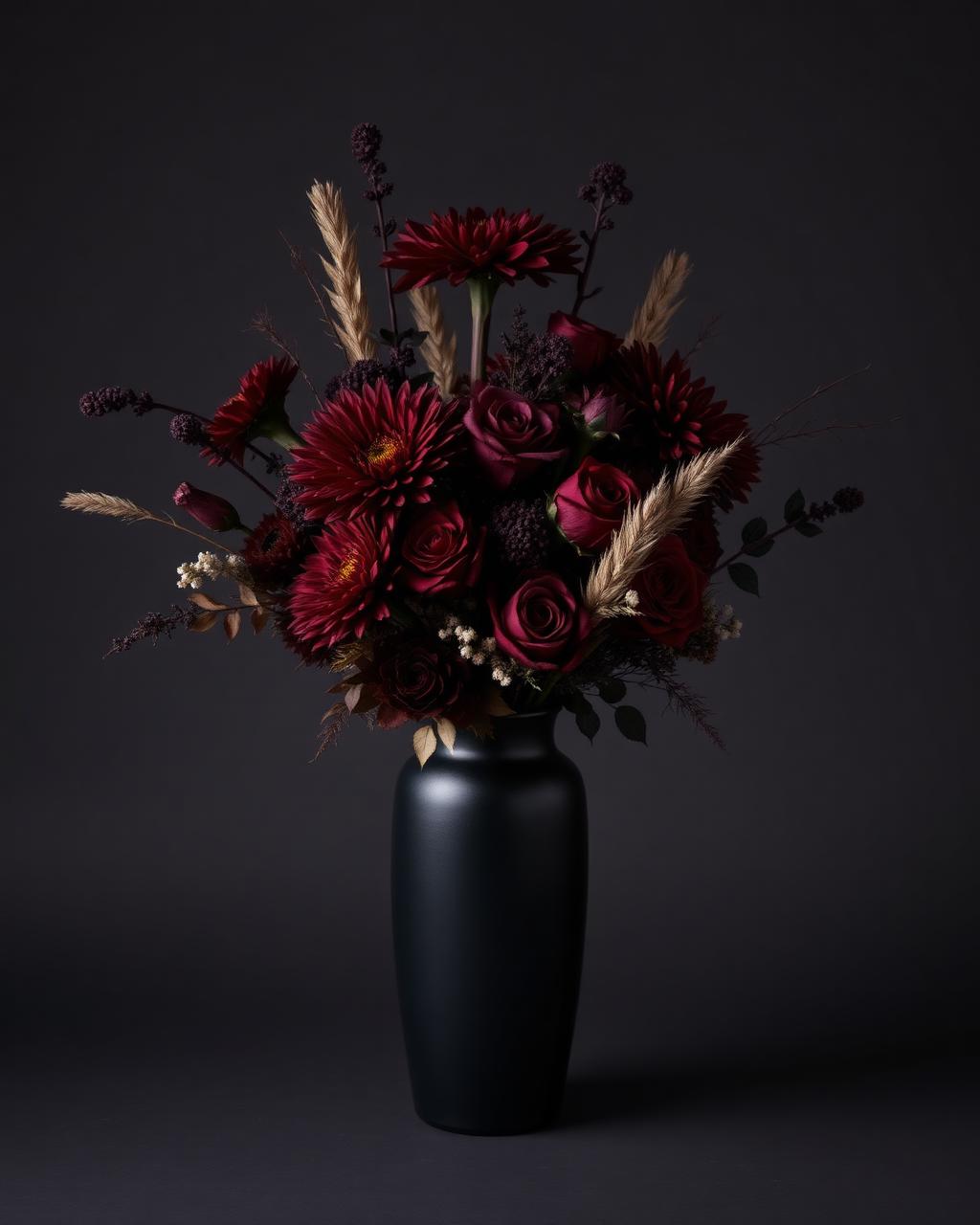 Burgundy Dusk — hand-arranged bold flowers for delivery in Dalton, GA