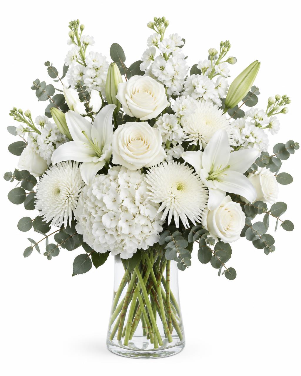 Pure White Florist's Choice — hand-arranged florist flowers for delivery in Dalton, GA