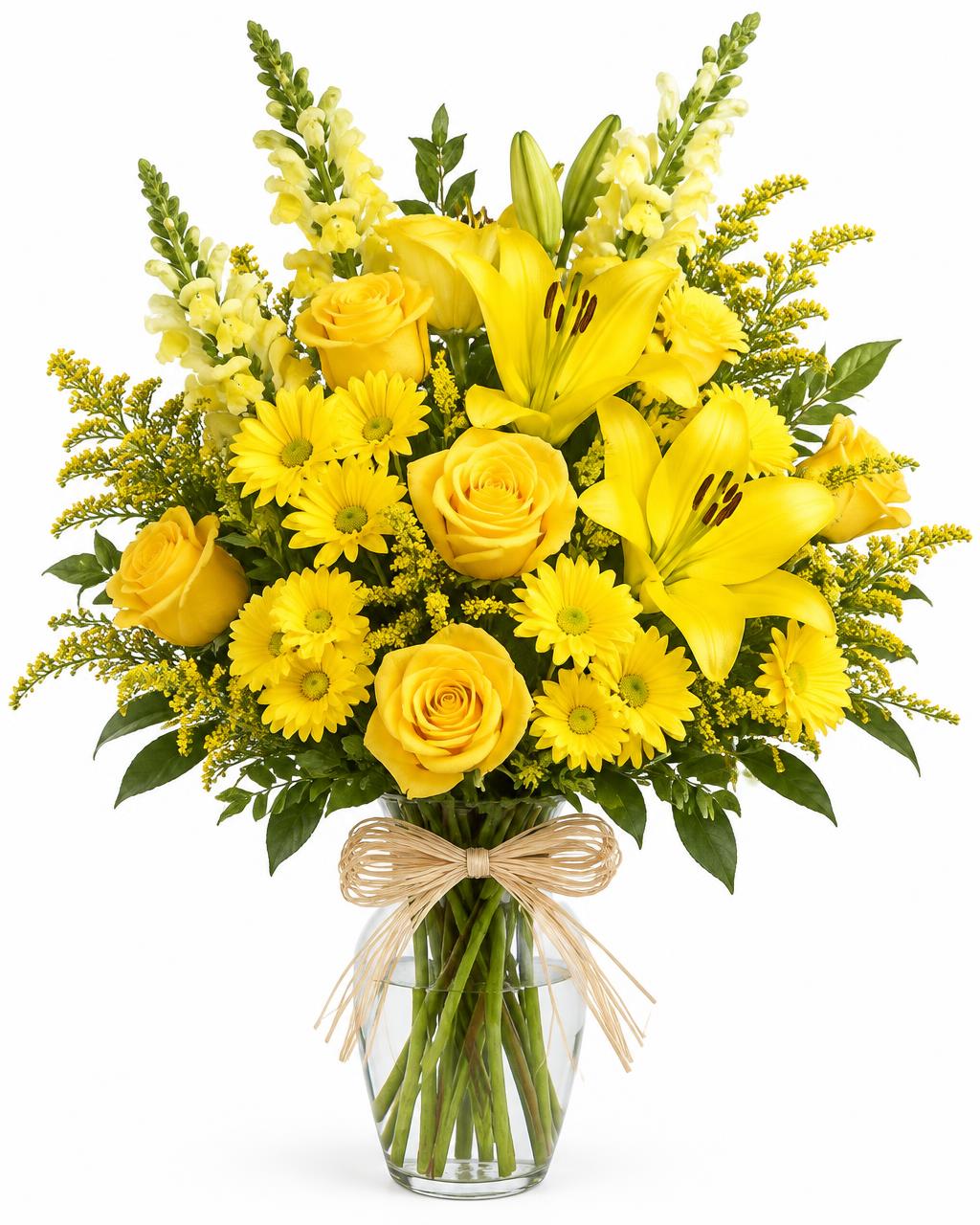 Sunshine Yellow Florist's Choice — hand-arranged florist flowers for delivery in Dalton, GA