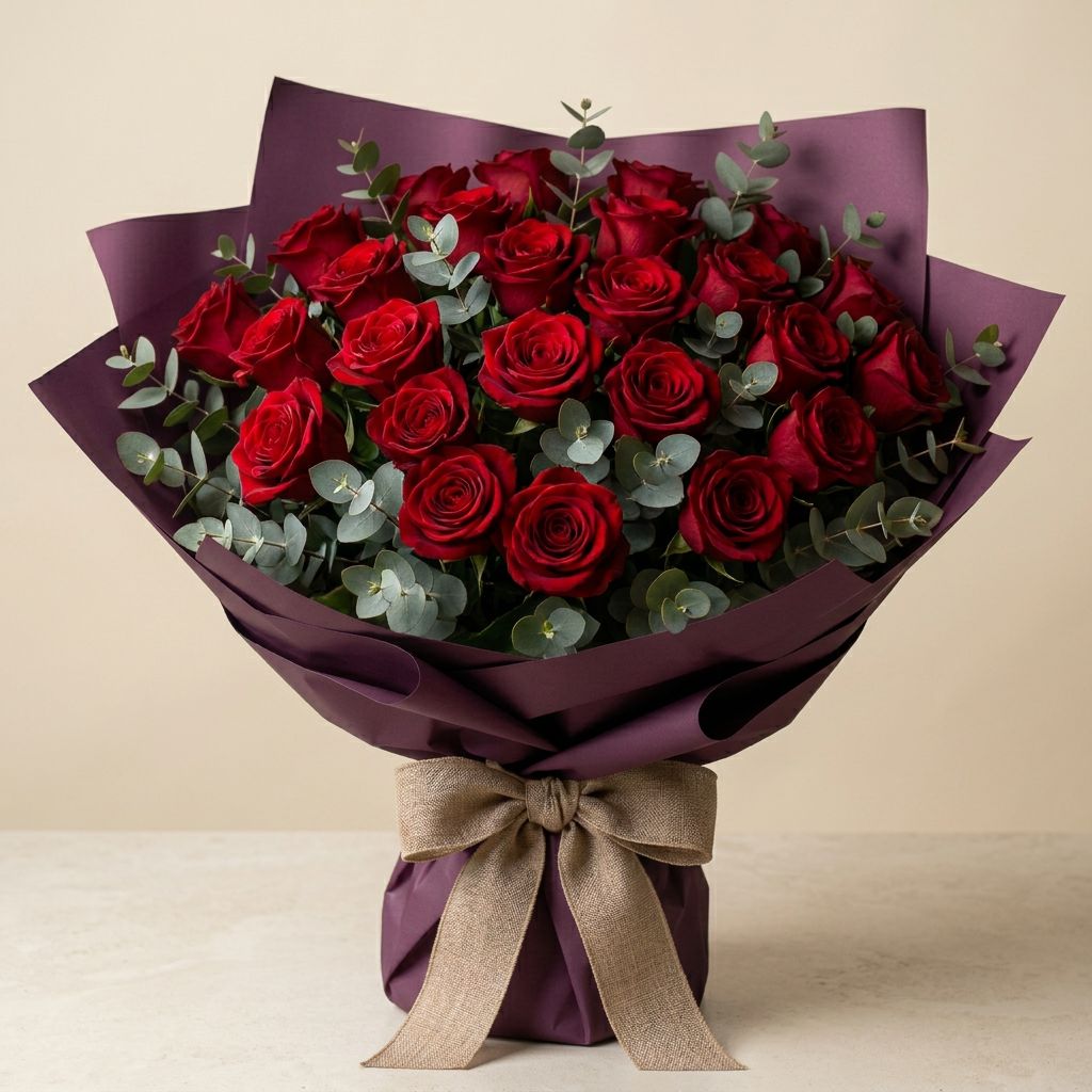 Two Dozen Roses — hand-arranged bold flowers for delivery in Dalton, GA