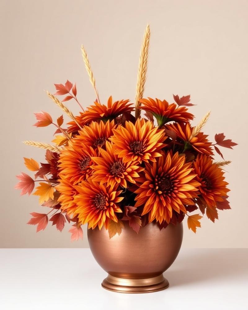 Autumn Harvest — silk flower arrangement by Alive Expressions, Dalton, GA