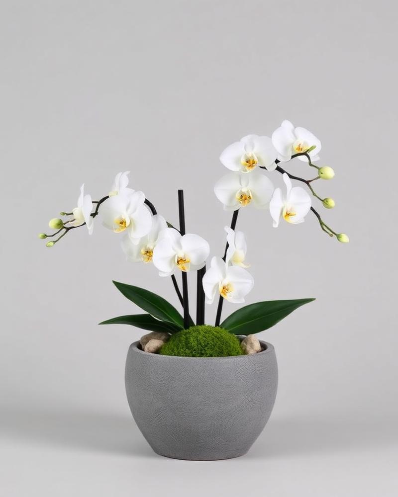 Orchid Zen — silk flower arrangement by Alive Expressions, Dalton, GA