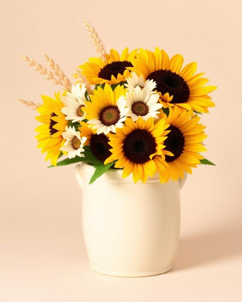 Sunflower Farmhouse — silk flower arrangement by Alive Expressions, Dalton, GA