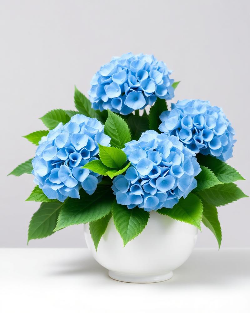 Hydrangea Blue Bliss — silk flower arrangement by Alive Expressions, Dalton, GA