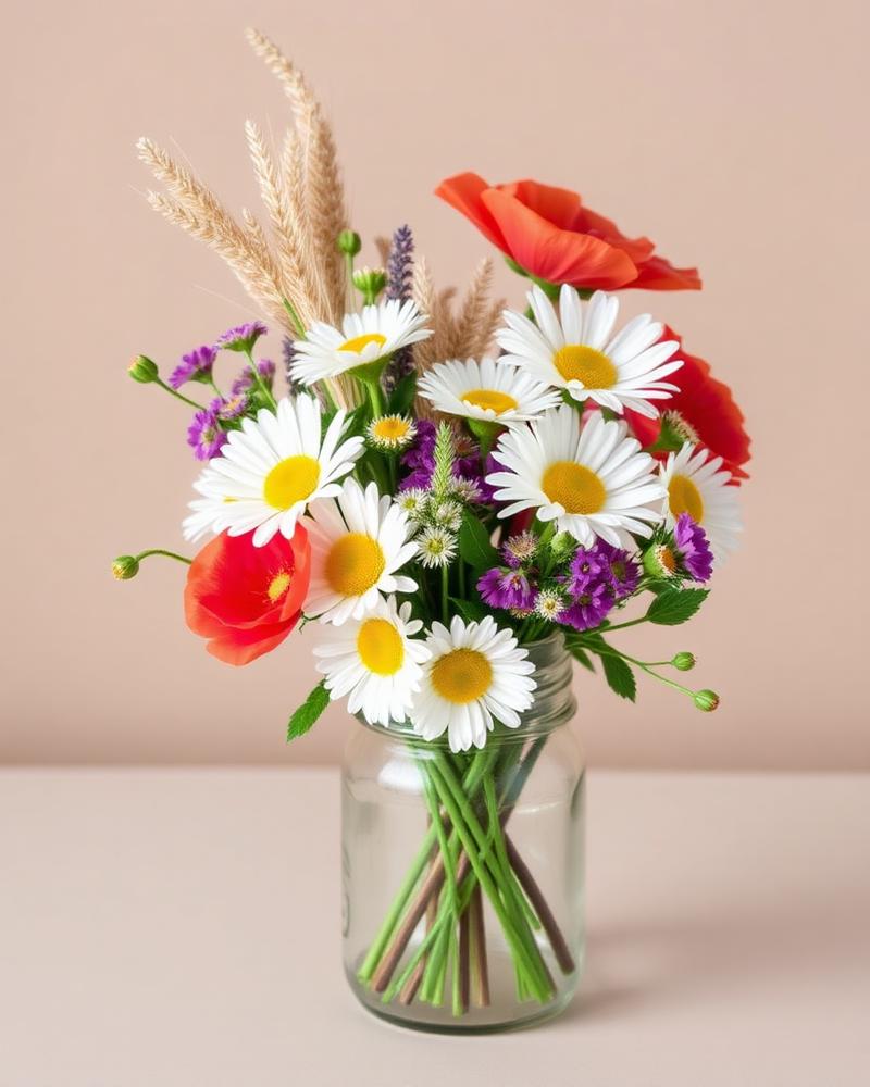 Wildflower Jar — silk flower arrangement by Alive Expressions, Dalton, GA