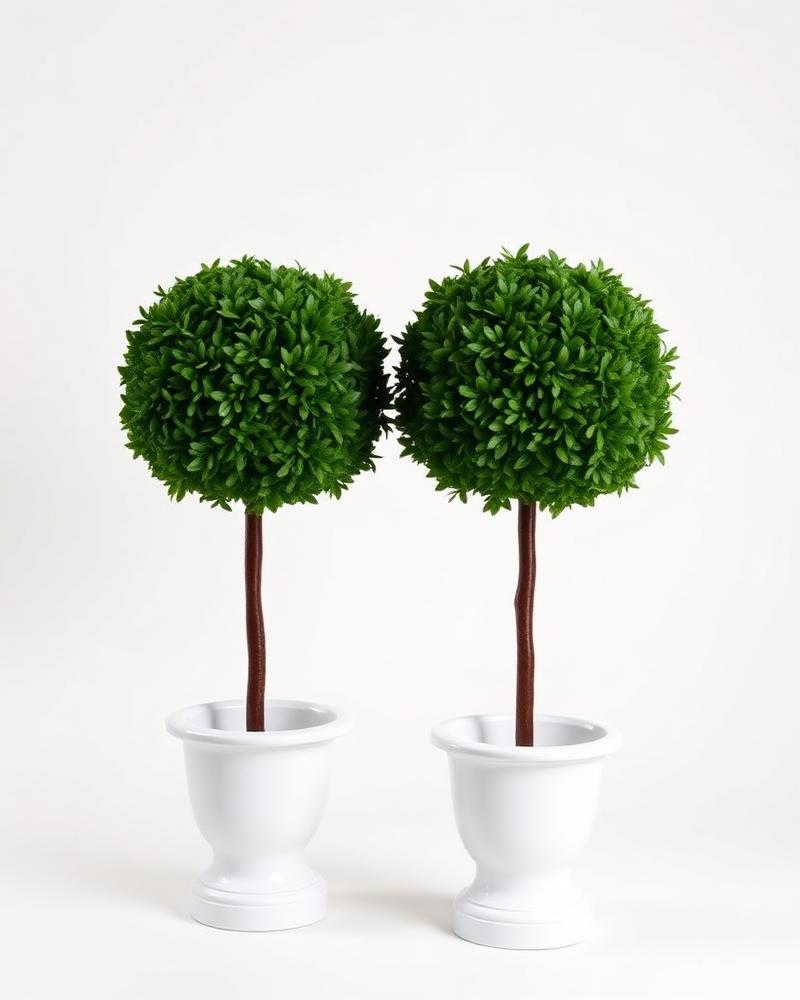 Boxwood Topiary — silk flower arrangement by Alive Expressions, Dalton, GA