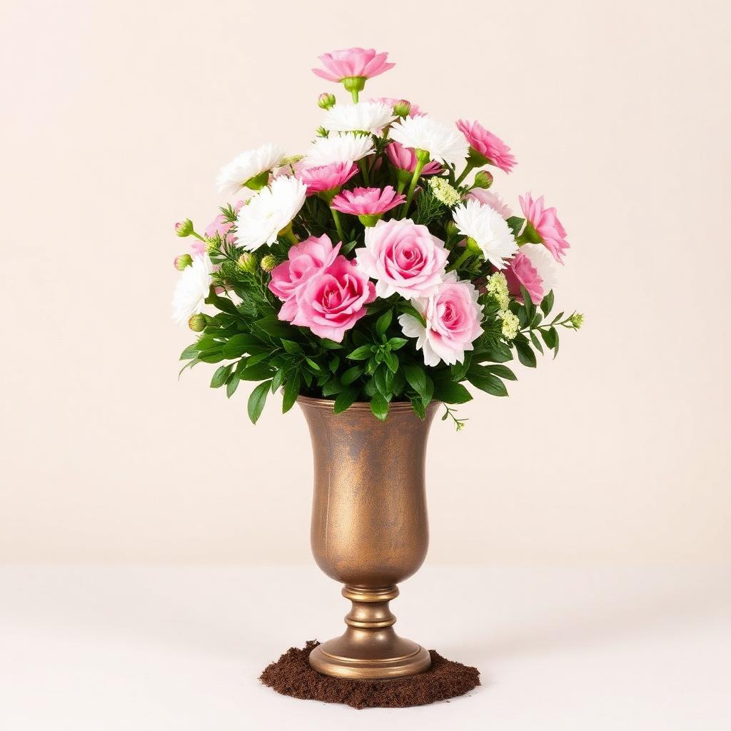 Pink Cemetery Vase (Silk)