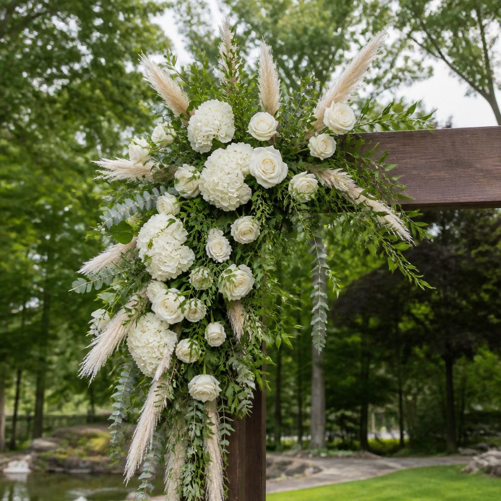 Ceremony Arch Swag — hand-arranged wedding flowers for delivery in Dalton, GA