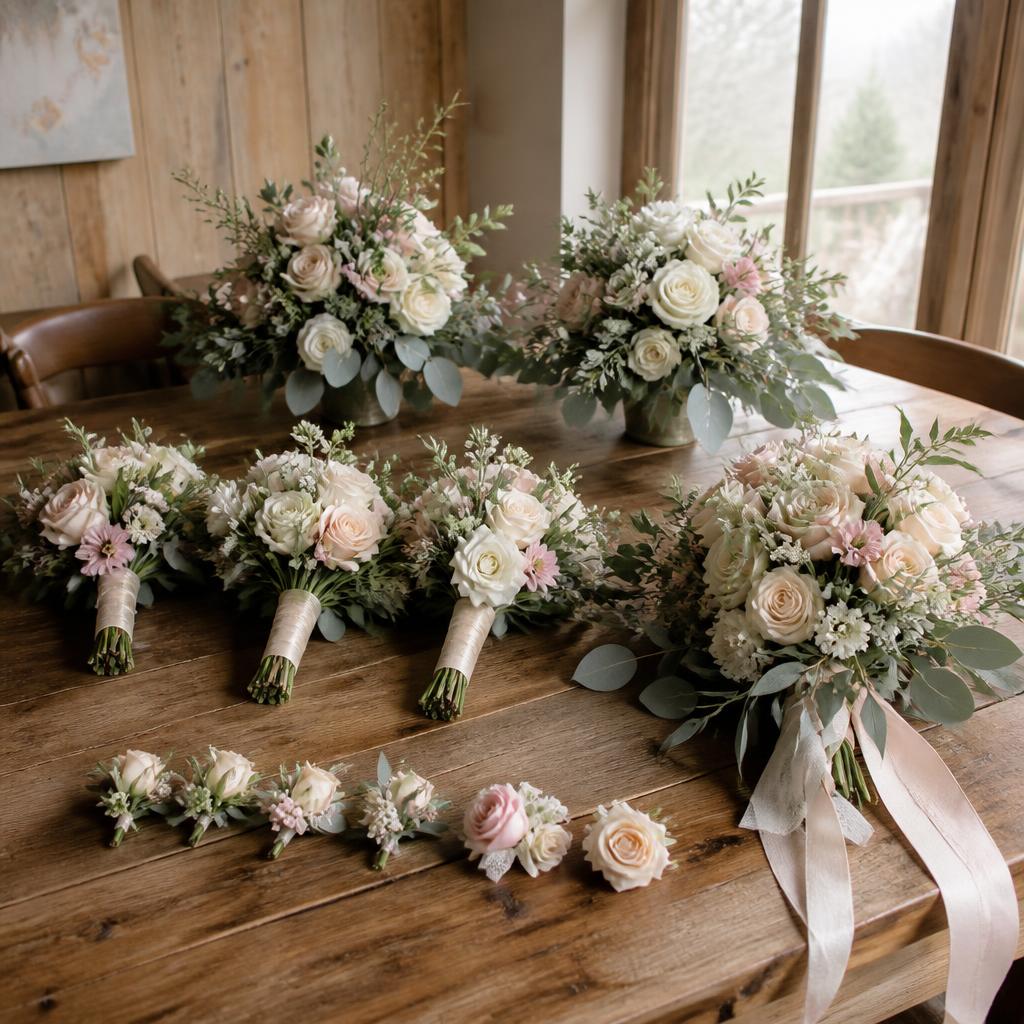 Signature Wedding Package — hand-arranged wedding flowers for delivery in Dalton, GA